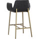 Lucano 40 inch Bravo Black Barstool